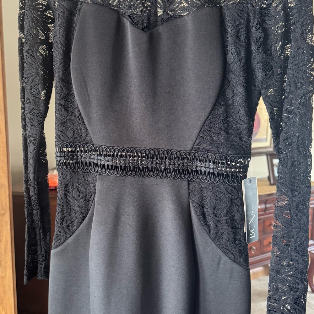 Elegant Black Lace Dress